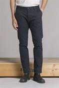 CHINO LONG SLIM TWILL STRETCH F/D NAVY