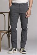 CHINO LONG SLIM TWILL STRETCH F/D C.ROCK