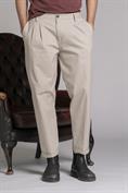 CHINO LONG COMFORT TWILL STRETCH F/D DESERT