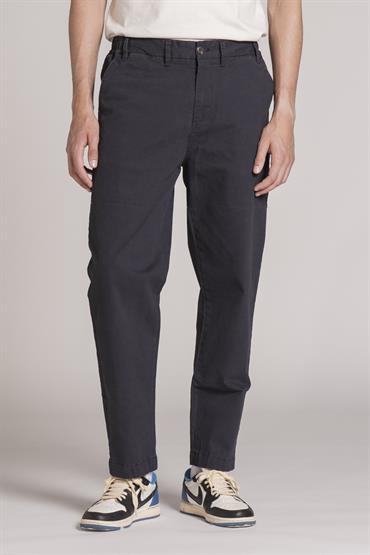 CHINO LONG COMFORT TWILL STRETCH F/D NAVY