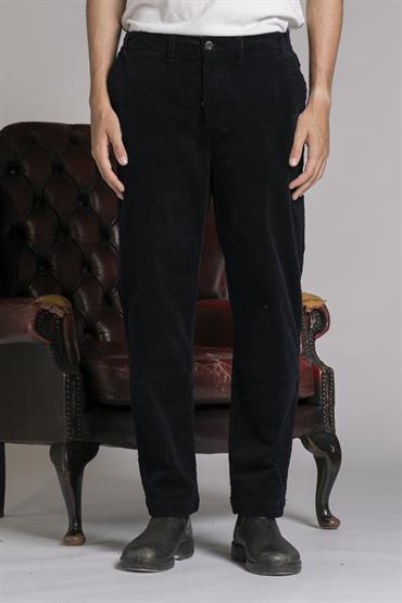 CHINO LONG COMFORT FRENCH CORDUROY F/D NAVY