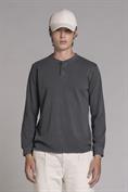 CHESTER L/S REGULAR JERSEY SOLID CARBON+SNOW WASH C.ROCK