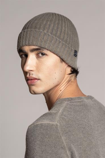 CAP MIXED WOOL COLD DYED COFFEE