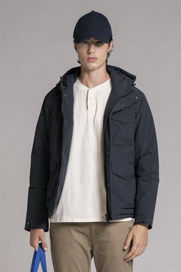 PARKA SHORT JACKET POLYESTER NAVY