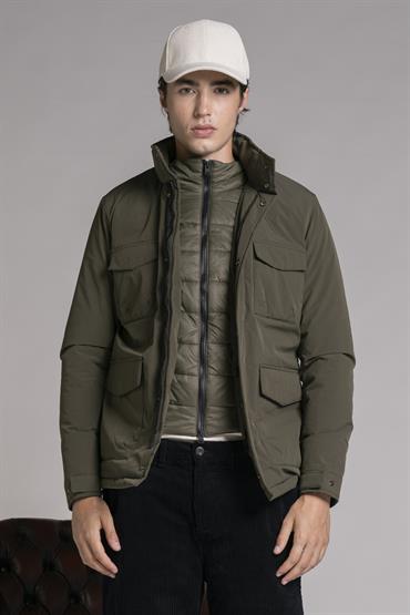 SAHARIANA JACKET POLYESTER ARMY GREEN