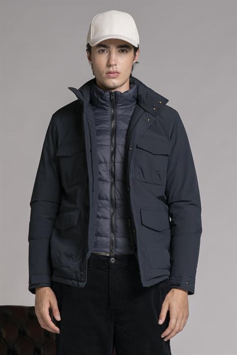 SAHARIANA JACKET POLYESTER NAVY