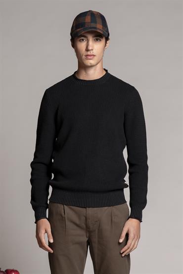 ROUND NECK COTTON STONE WASHED BLACKBOARD