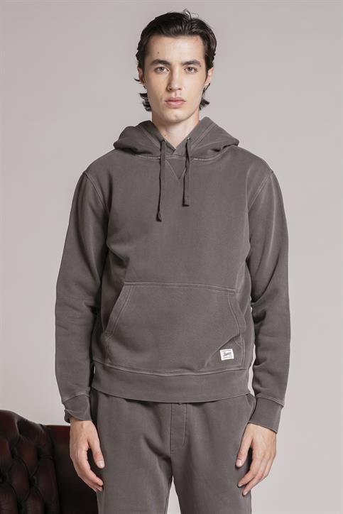 HOODIE FLEECE CARBON+SNOW WASH C.ROCK