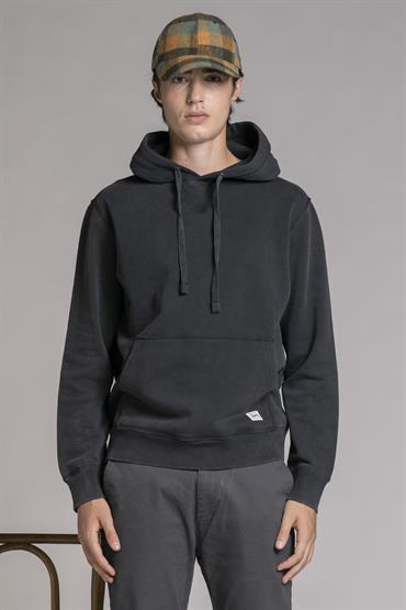 HOODIE FLEECE CARBON+SNOW WASH BLACK