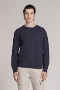 ROUND NECK FLEECE CARBON+SNOW WASH NAVY