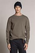 ROUND NECK FLEECE CARBON+SNOW WASH MIL.GREEN