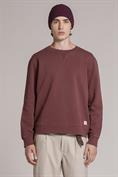 ROUND NECK FLEECE CARBON+SNOW WASH BORDEAUX