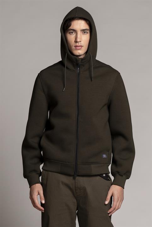 HOODIE JACKET SCUBA MIL.GREEN