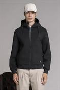 HOODIE JACKET SCUBA BLACK