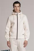 HOODIE JACKET SCUBA ECRU