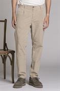 CHINO LONG PENCES COMF.CORD.500 STR.F/D SAND