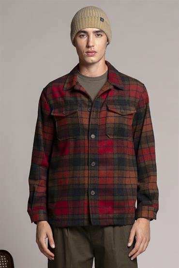 OVERSHIRT L/S FLANNEL SOFT RED CHECK