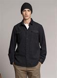 OVERSHIRT L/S FLANNEL Y/D NAVY