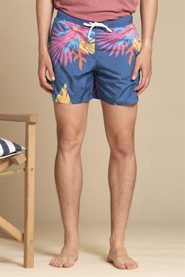 SWIMMING TRUNKS POLYESTER ALLOVER BLUE