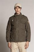 FIELD JKT + PATCH TWILL STRETCH F/D MIL.GREEN