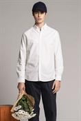 BUTTON DOWN REGULAR L/S OXFORD Y/D WHITE
