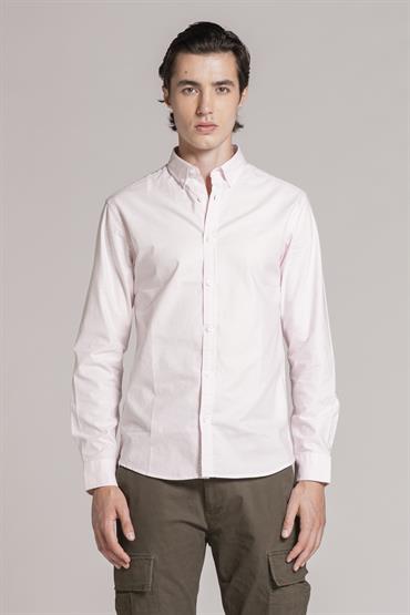 BUTTON DOWN REGULAR L/S OXFORD Y/D PINK