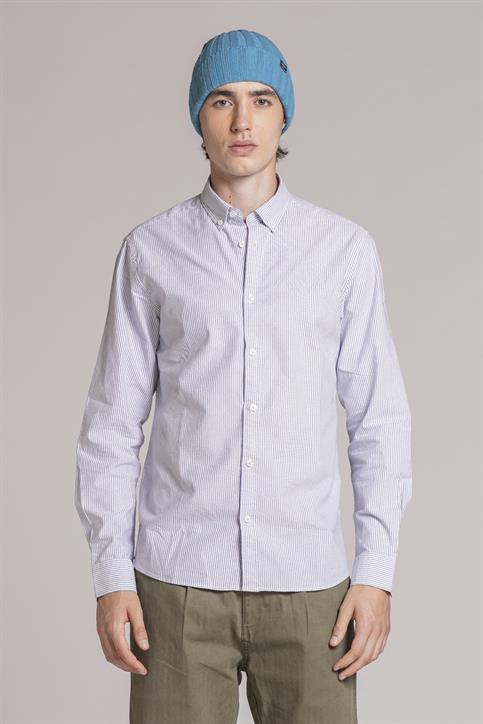 BUTTON DOWN REG.L/S OXFORD SOFT WASH SKY STRIPE