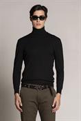 TURTLENECK MIXED WOOL BLACK