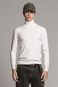 TURTLENECK MIXED WOOL OFF WHITE