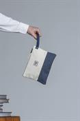 CLUTCH BAG CANVAS OFF WHITE