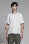 POLO SKIPPER S/S COMF.MIX LINEN S.WASH F/D WHITE