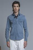 WESTERN SHIRT L/S REGULAR DENIM G/W LT.BLUE
