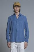 FRENCH COLLAR L/S REG. LYOCELL G/D DENIM