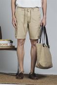 CARGO SHORT COMF.MIXED LINEN G/D DESERT