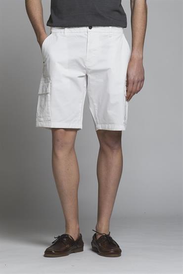 CARGO SHORT COMF.TWILL STRETCH G/D WHITE