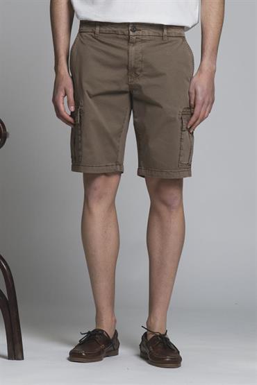 CARGO SHORT COMF.TWILL STRETCH G/D MUD