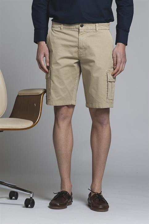 CARGO SHORT COMF.TWILL STRETCH G/D DESERT