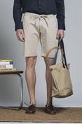 CHINO SHORT COMF.TWILL STRETCH F/D CARBON WASH DESERT