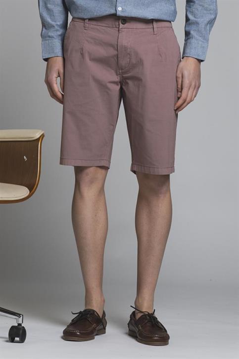 CHINO SHORT COMF.PENCES POPELINE STRETCH G/D ONION