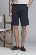 CHINO SHORT COMF.PENCES POPELINE STRETCH G/D NAVY