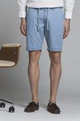 CHINO SHORT COMF.CHAMBRAY G/W LT.BLUE