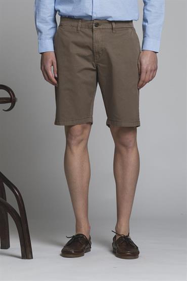 CHINO SHORT COMF.TWILL STRETCH G/D MUD