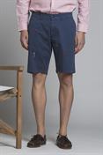 CHINO SHORT COMF.TWILL STRETCH G/D EMBROIDERY BLUE