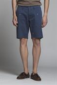 CHINO SHORT COMF.TWILL STRETCH G/D EMBROIDERY BLUE
