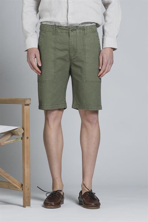 FATIGUE SHORT COMF.COTTON SLUB F/D MIL.GREEN