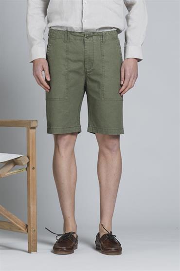FATIGUE SHORT COMF.COTTON SLUB F/D MIL.GREEN
