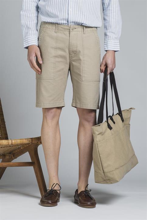 FATIGUE SHORT COMF.COTTON SLUB F/D DESERT