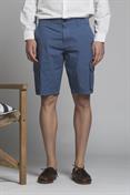 CARGO SHORT COMF.POPELINE STRETCH G/D DENIM
