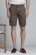 CARGO SHORT COMF.POPELINE STRETCH G/D CHOCOLATE