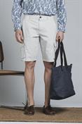 CARGO SHORT COMF.POPELINE STRETCH G/D PEARL